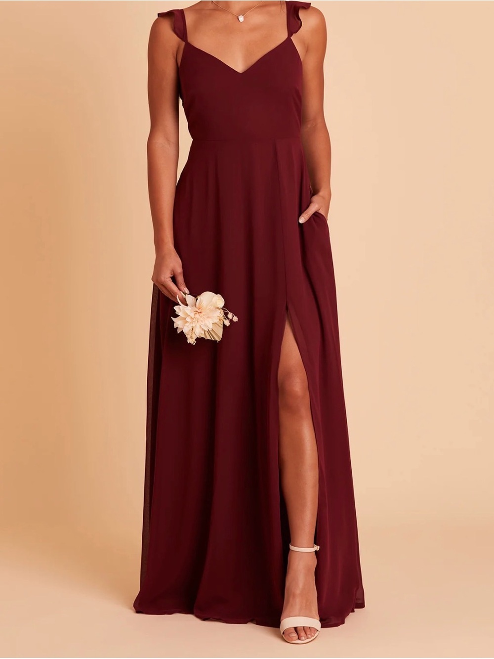 Birdy Grey Doris dress with V-Neck and Side Slit